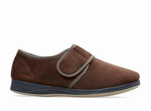 Padders Harry 410 Men's Wide-Fit Slippers - Memory Foam Comfort